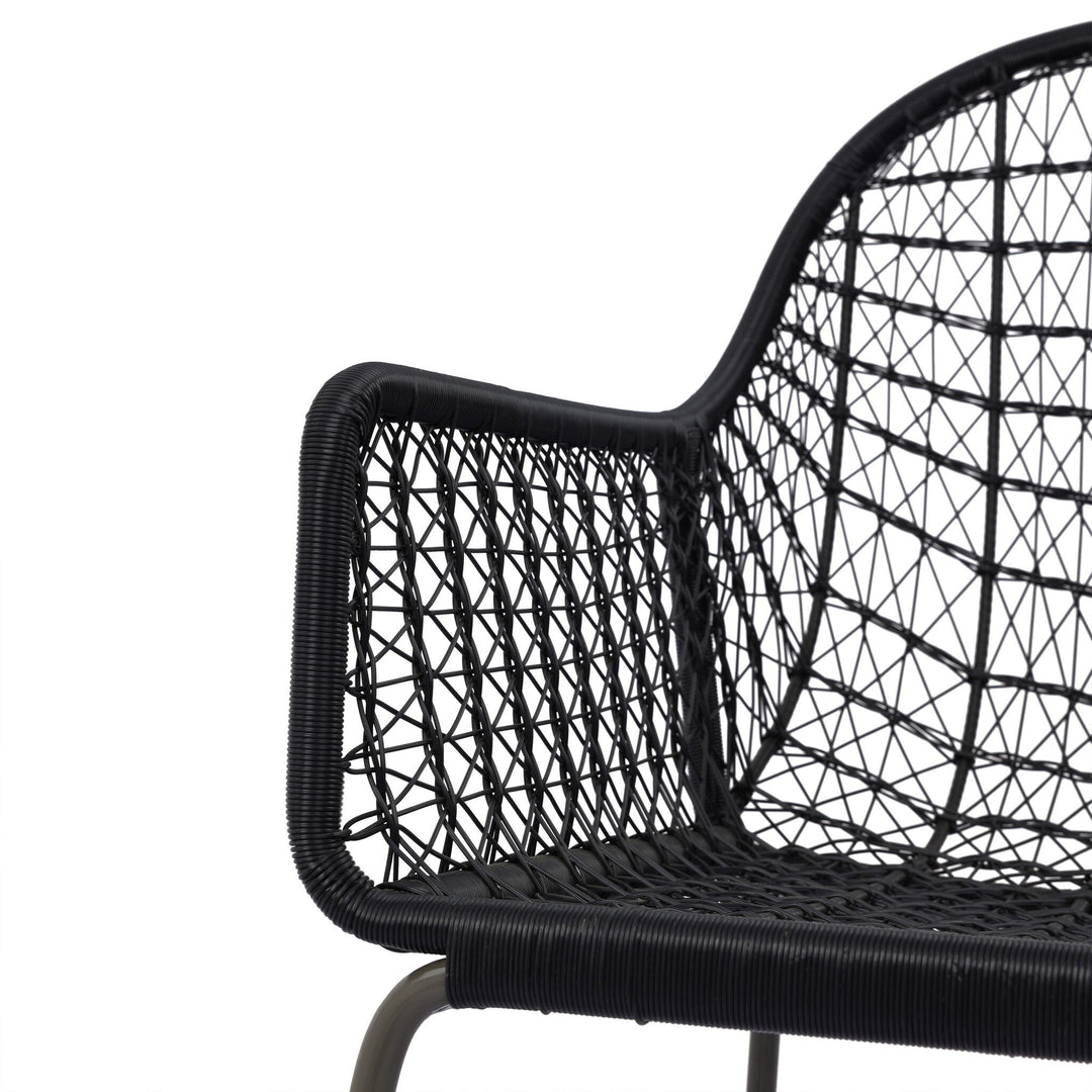 Silla tejida de comedor para exterior Yanis