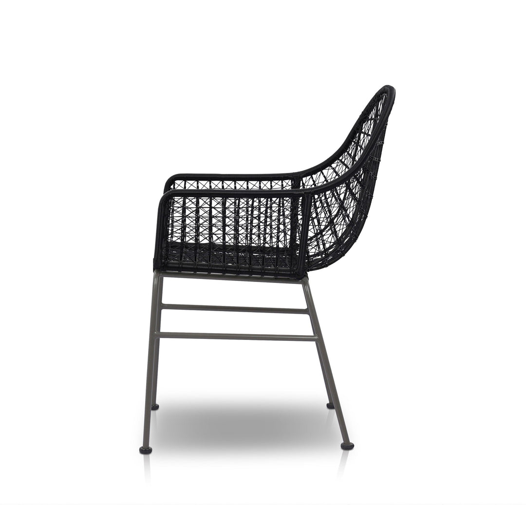 Silla tejida de comedor para exterior Yanis
