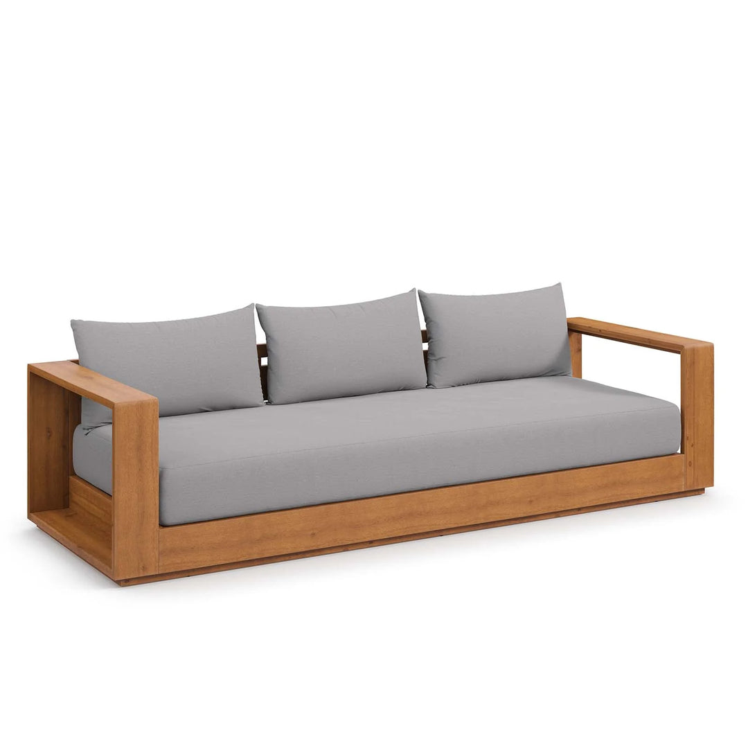 Sillón para exterior de madera de acacia Neuba.
