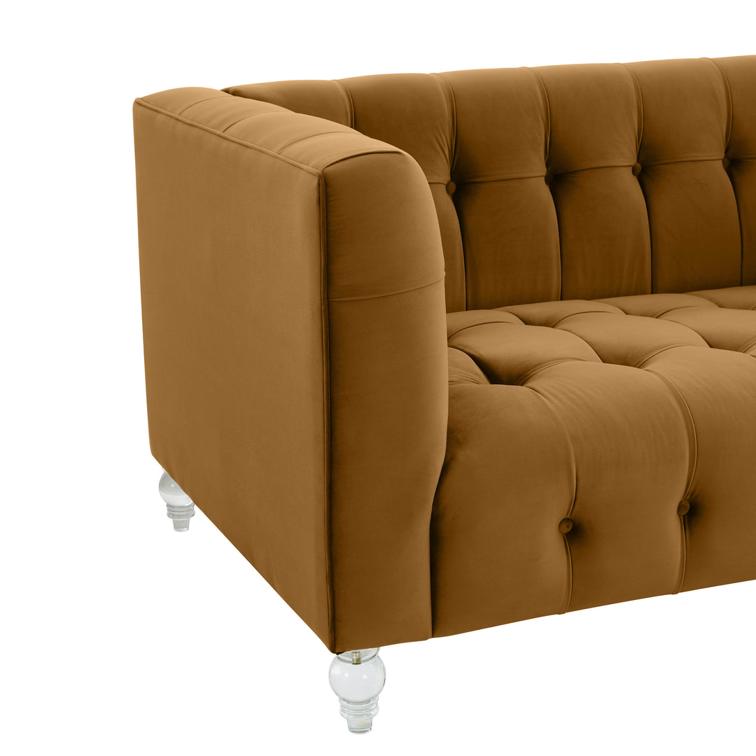 Sofá Loveseat de terciopelo Halima