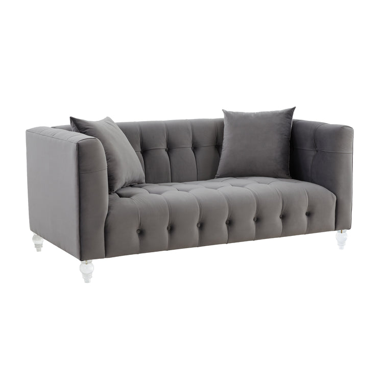 Sofá Loveseat de terciopelo Halima.