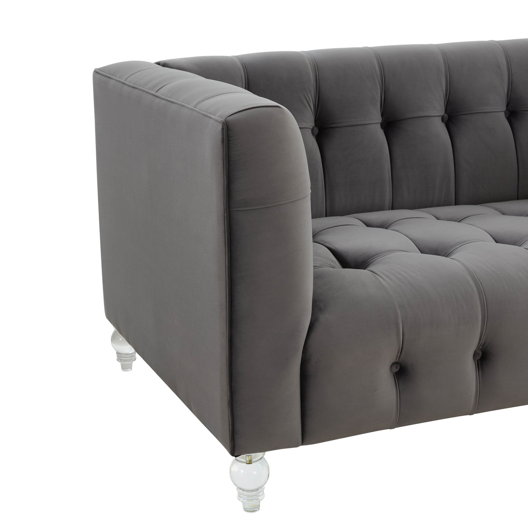 Sofá Loveseat de terciopelo Halima