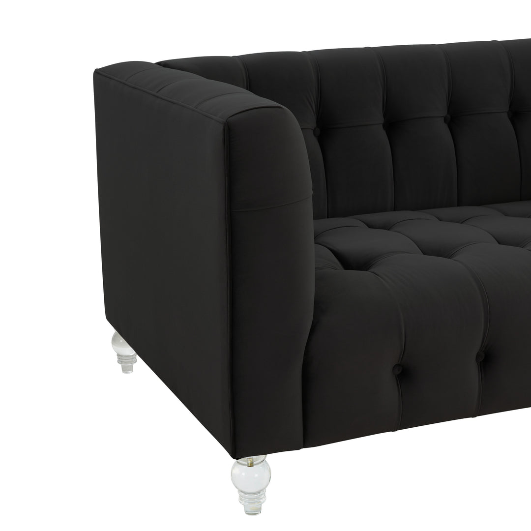 Sofá Loveseat de terciopelo Halima