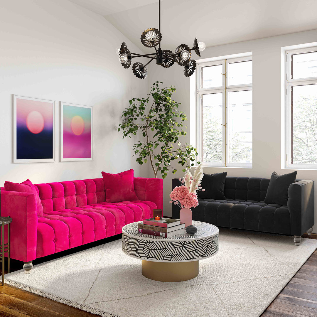 Sofá Loveseat de terciopelo Halima