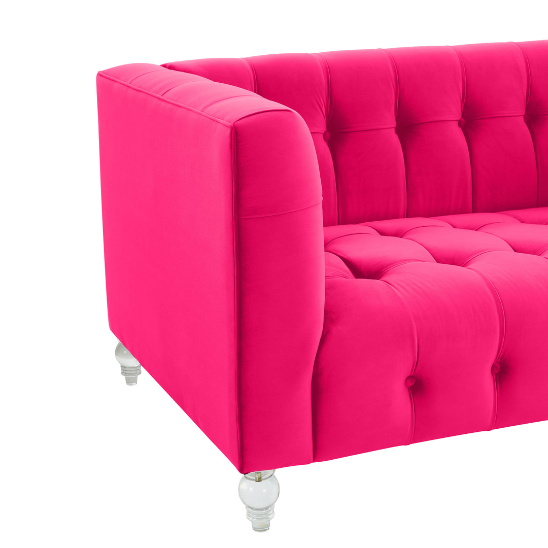 Sofá Loveseat de terciopelo Halima