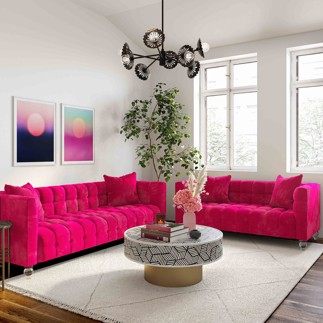 Sofá Loveseat de terciopelo Halima