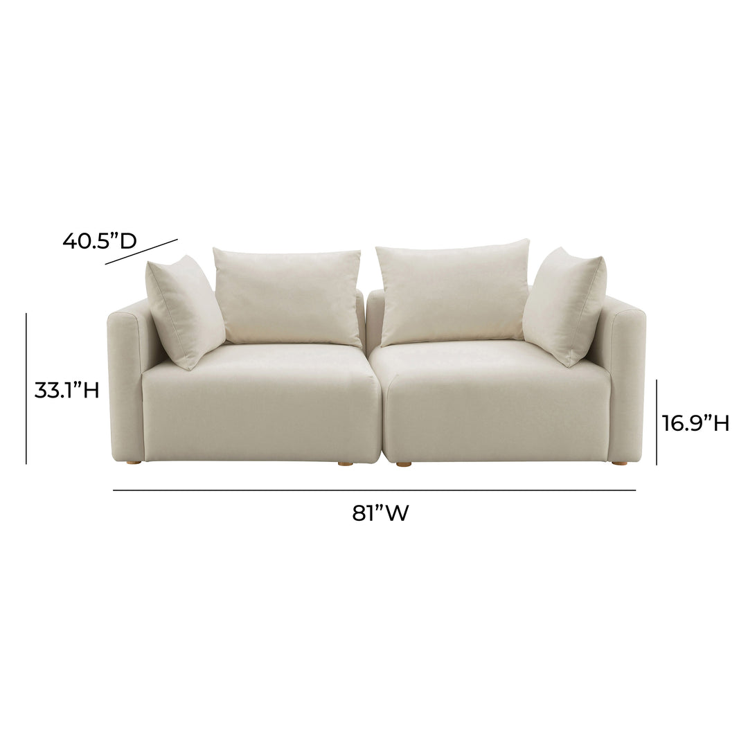 Sofá modular Loveseat Emory