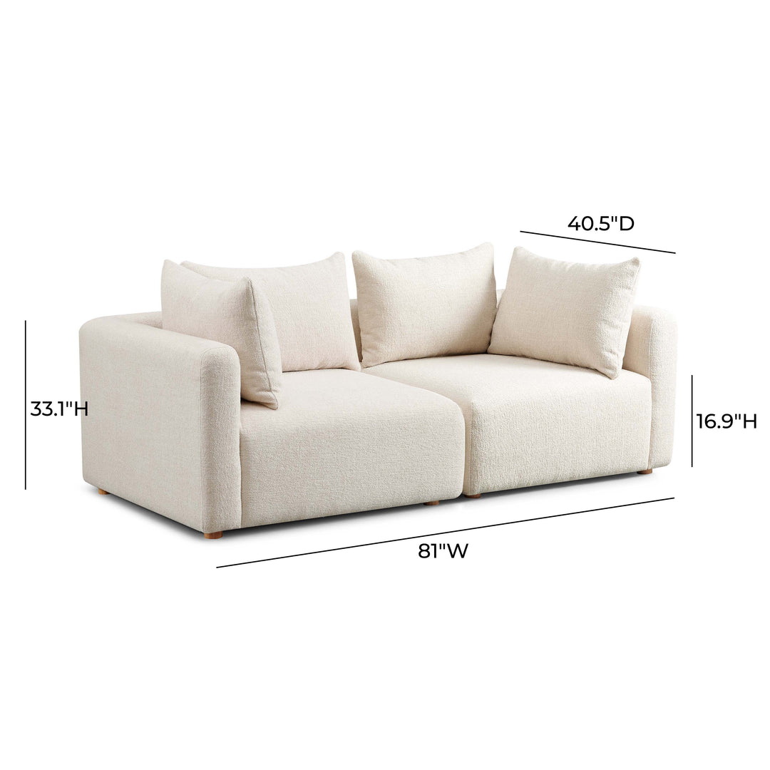 Sofá modular Loveseat Emory