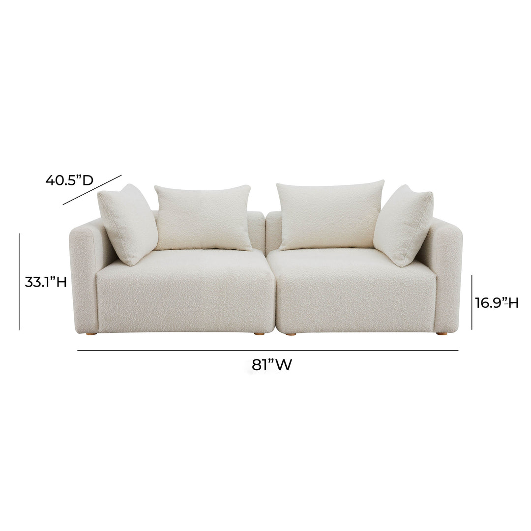 Sofá modular Loveseat Emory