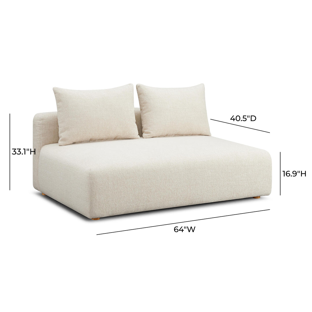 Sofá modular Loveseat sin descansabrazos Emory