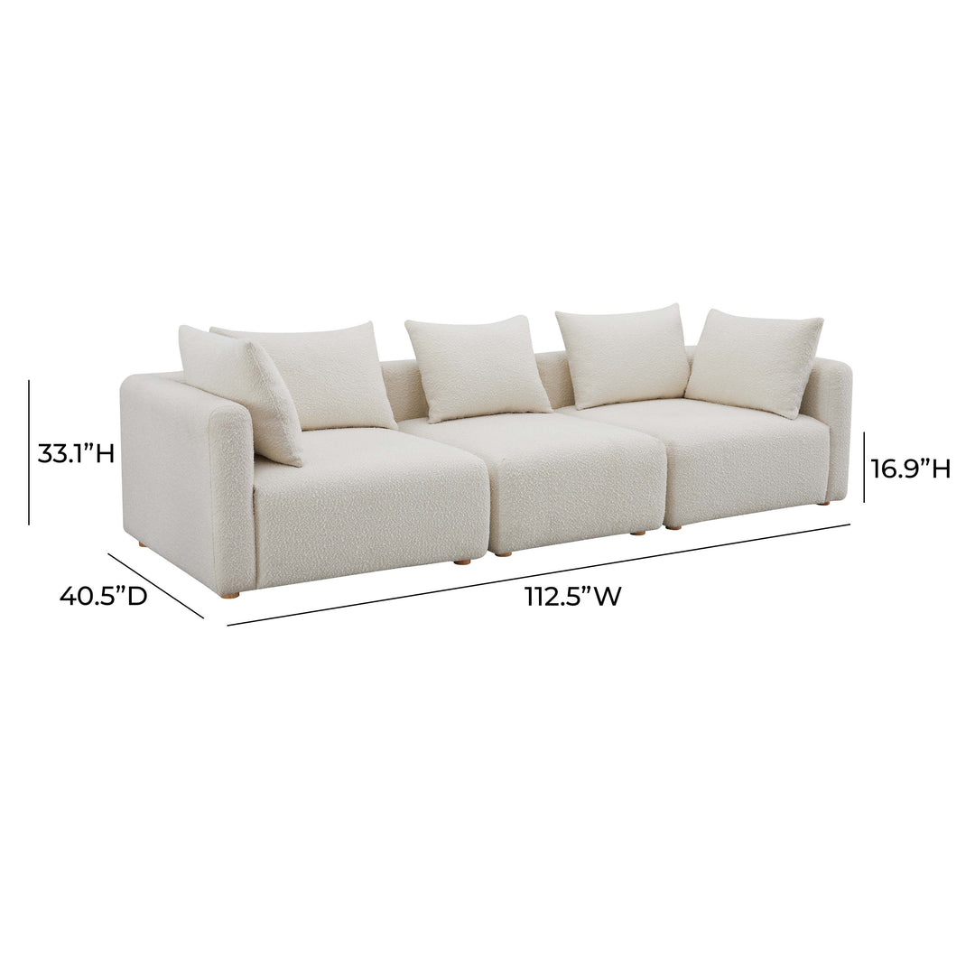 Sofá modular de 3 piezas Emory