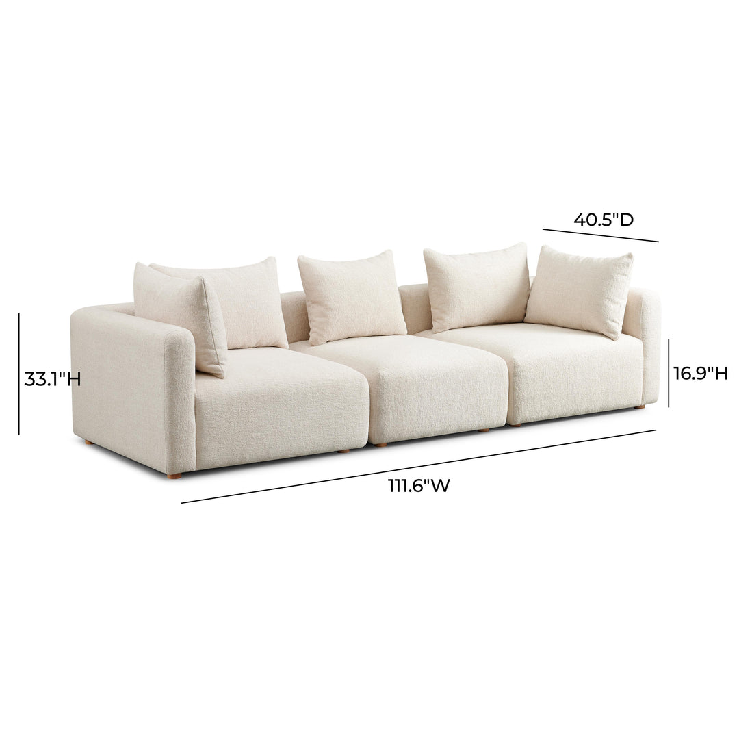 Sofá modular de 3 piezas Emory