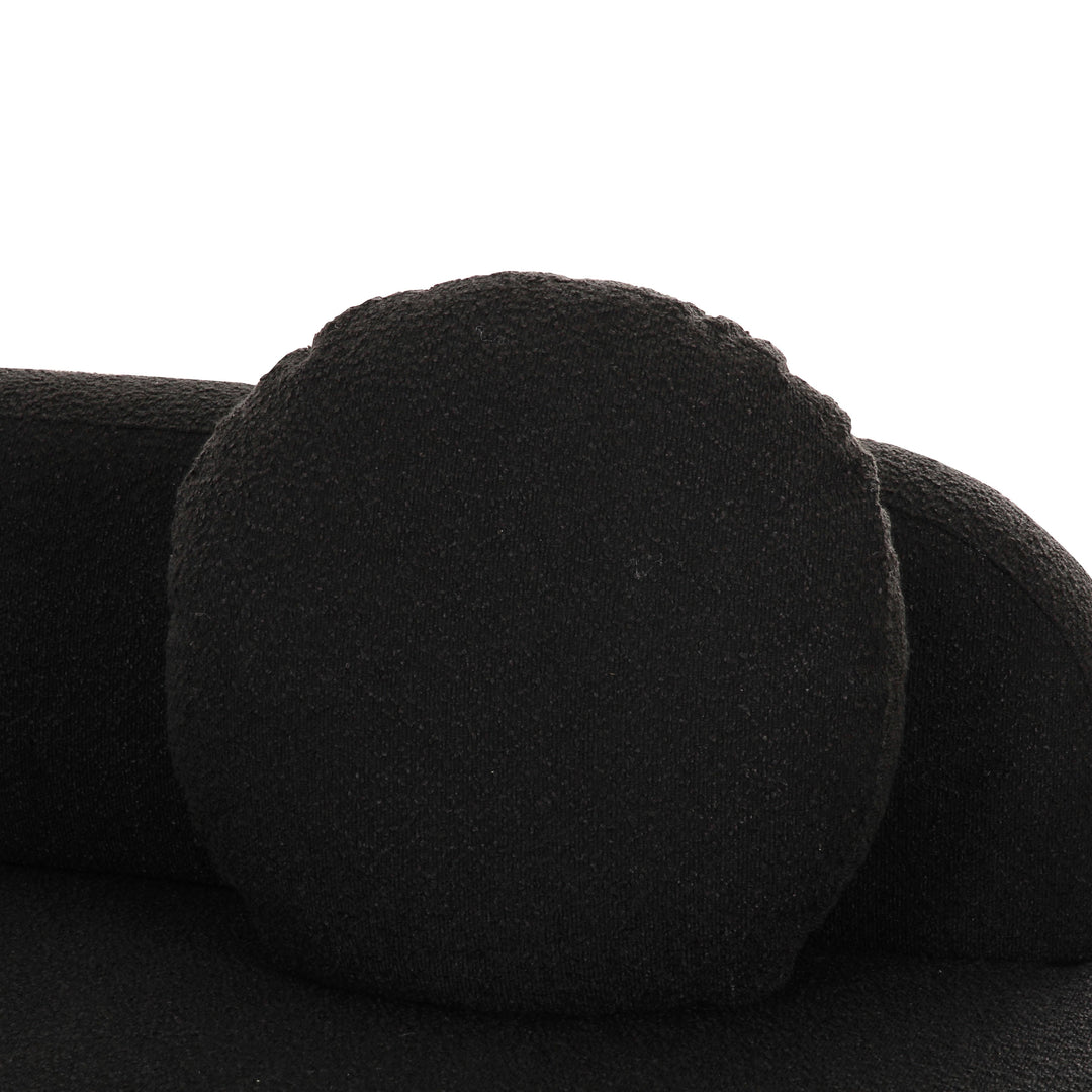 Sofá seccional de boucle o lino Ilonnka