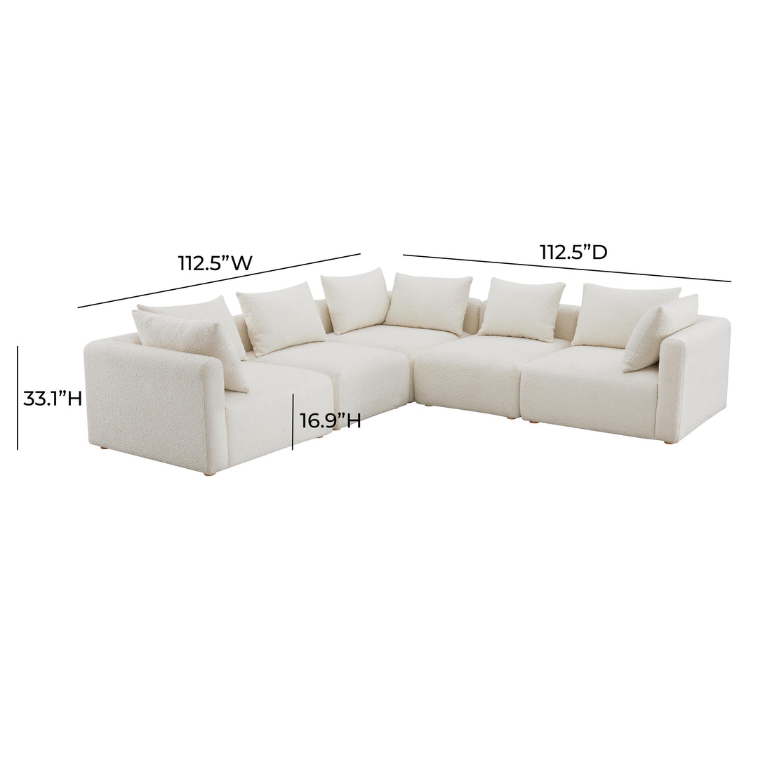 Sofá seccional modular de 5 piezas Emory