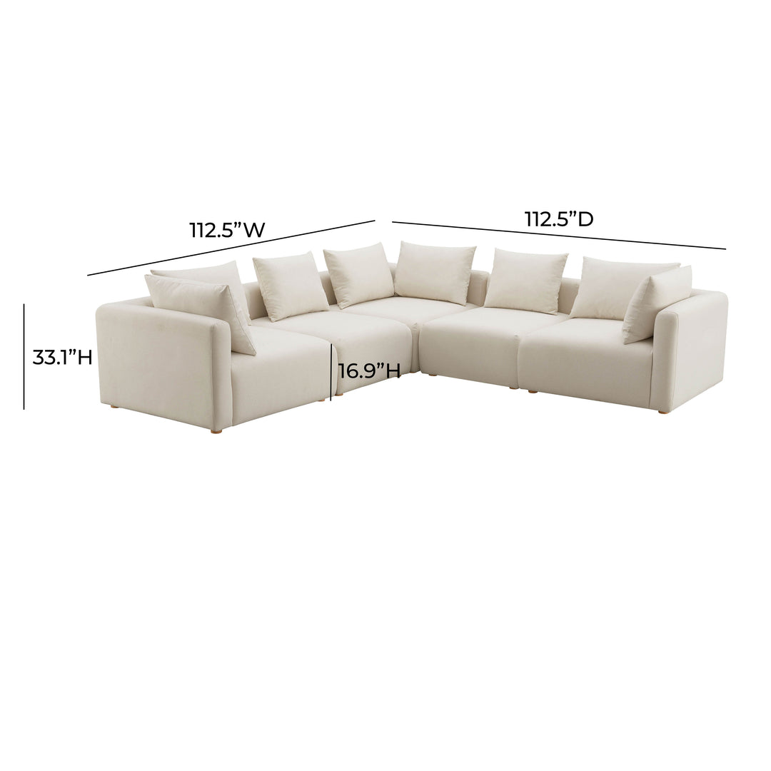 Sofá seccional modular de 5 piezas Emory