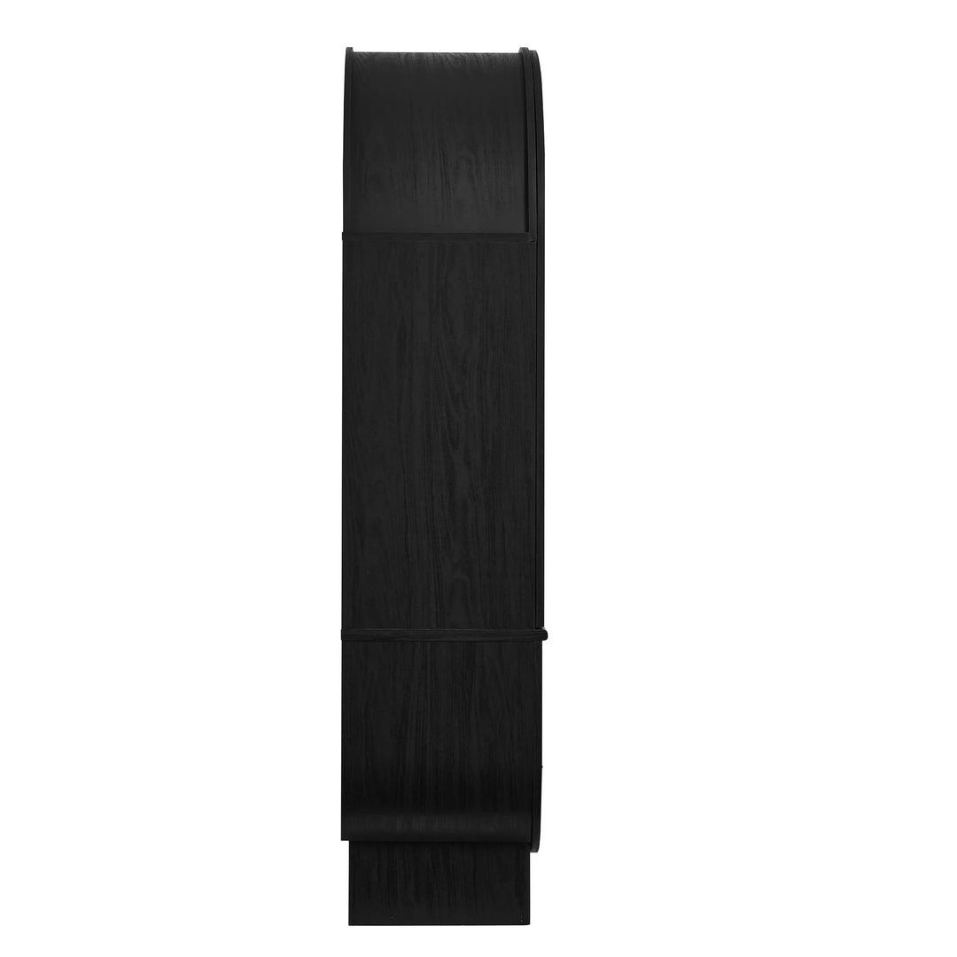 Vitrina arqueado negro Harr