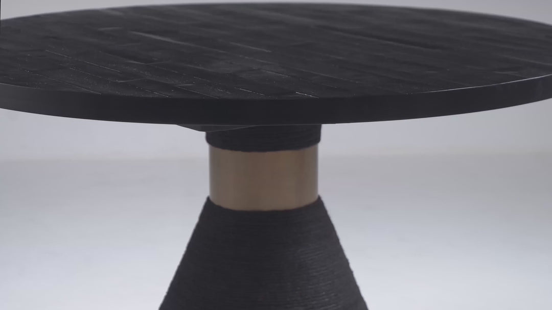 Comedor elegante con base de cuerda Gora