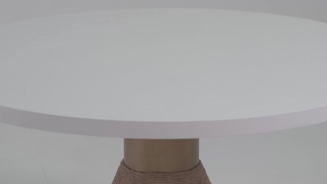 Comedor elegante con base de cuerda Gora