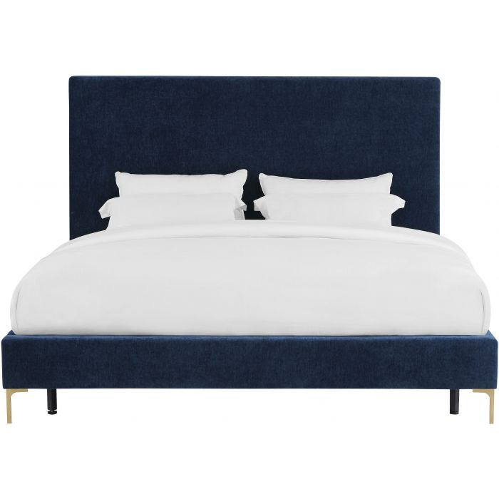 Cama Queen de terciopelo Apalon