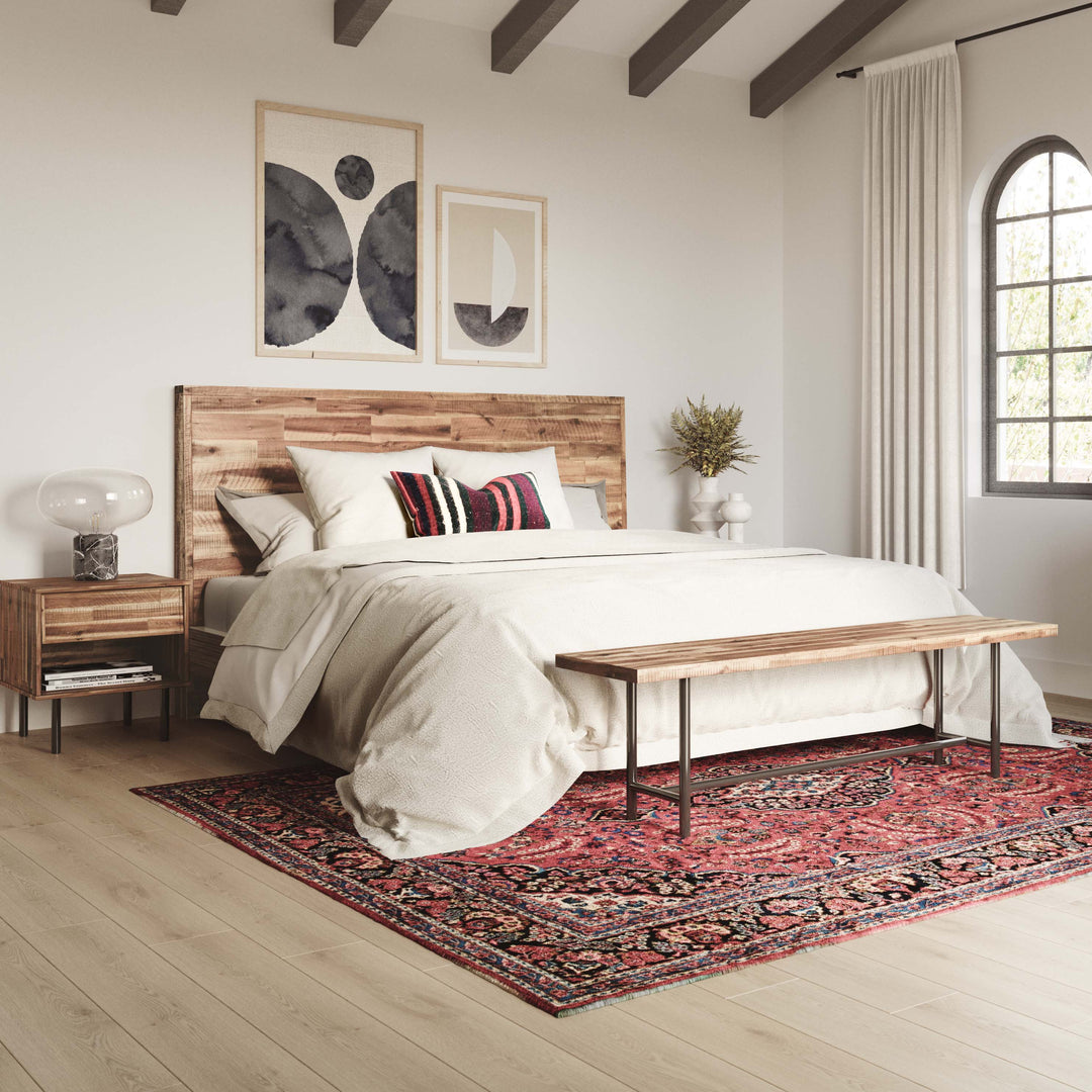 Cama King de madera Ghita
