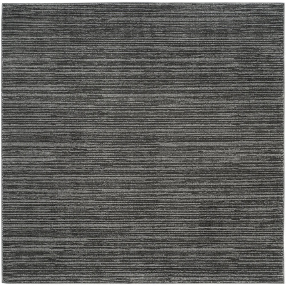 Tapete gris sólido con tonos estilo Ombre Cybill - 8’x10'.