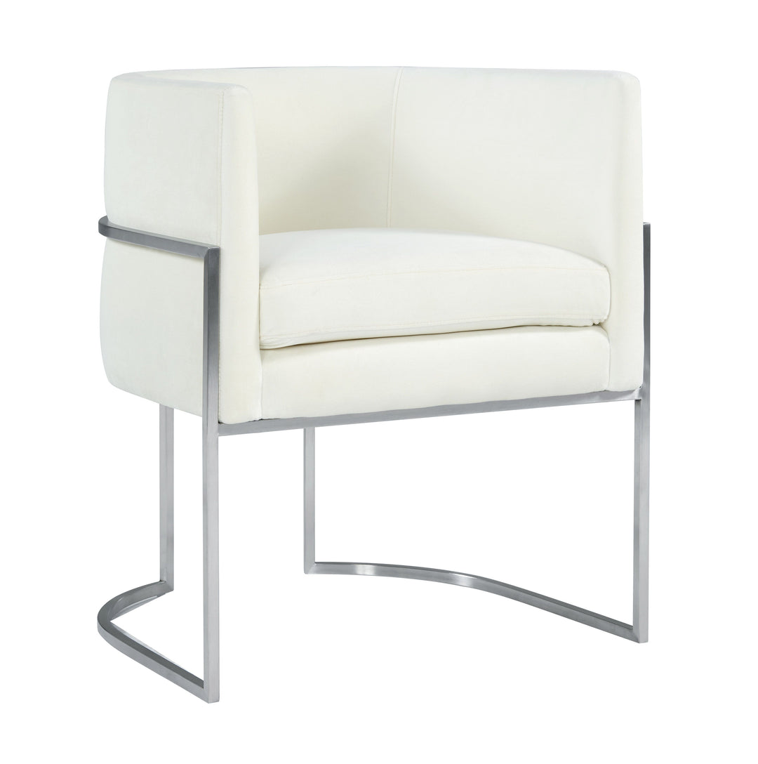 Silla de comedor de terciopelo Tajura