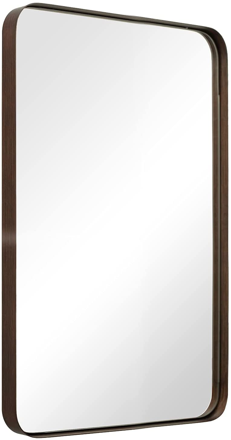 Espejo de pared para baño de acero inoxidable Odyssee