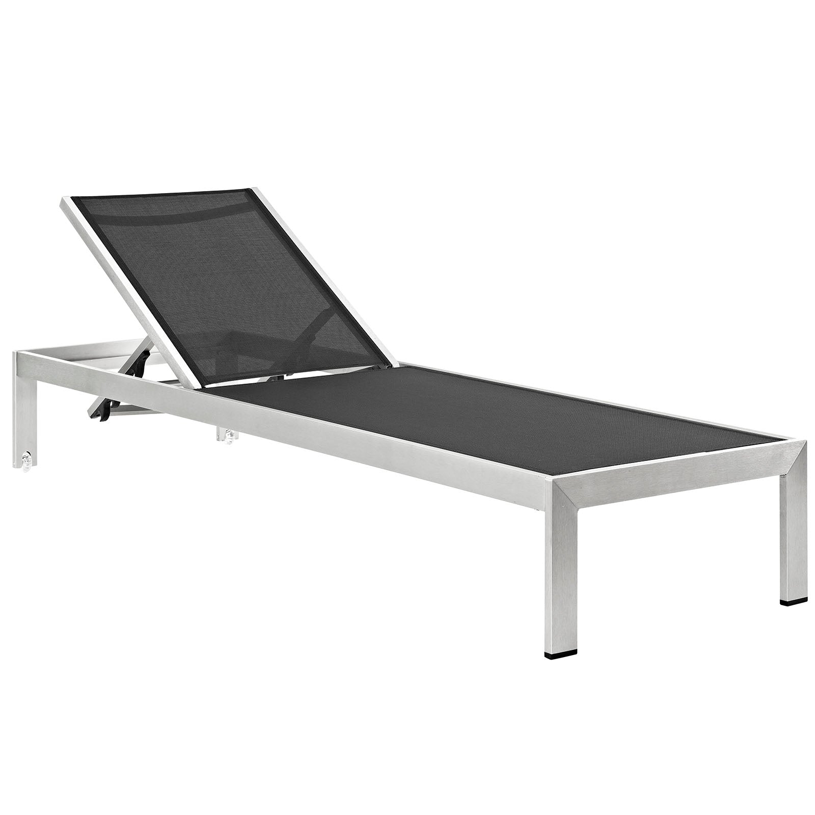 Chaise de aluminio con malla para exterior Loe.