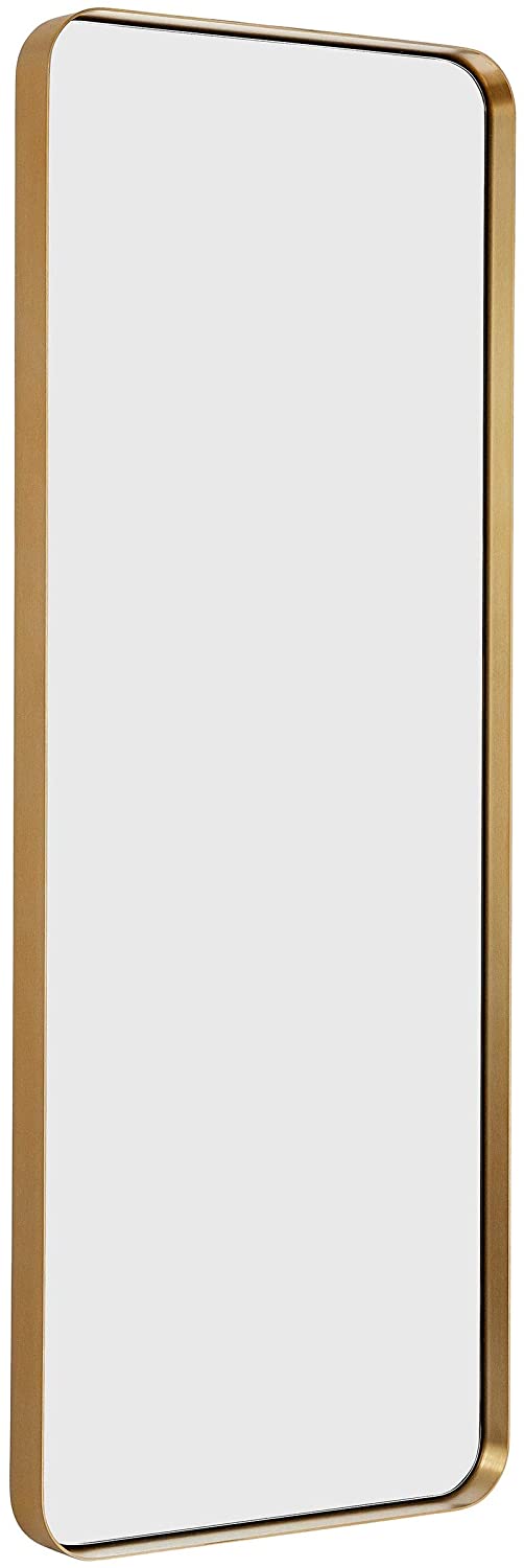 Espejo de pared contemporáneo de 18" x 48" Istvan
