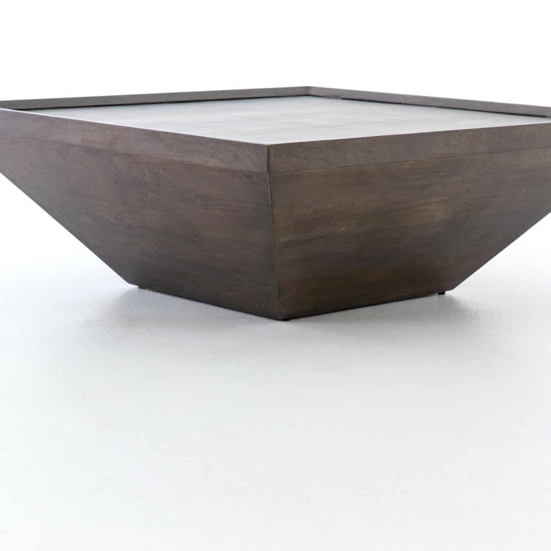 Mesa de centro de madera cuadrada Ercole