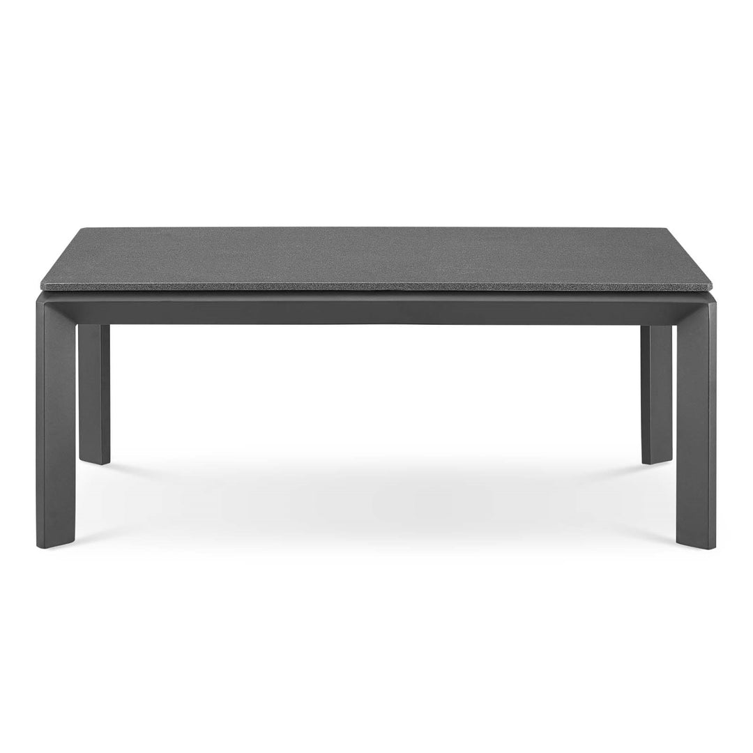 Mesa de centro exterior de aluminio y concreto Loana