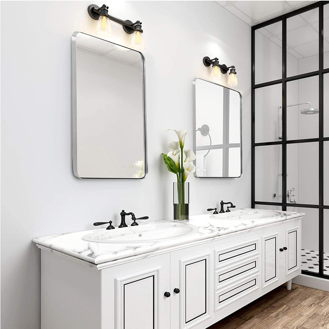 Espejo de pared para baño de acero inoxidable Odyssee
