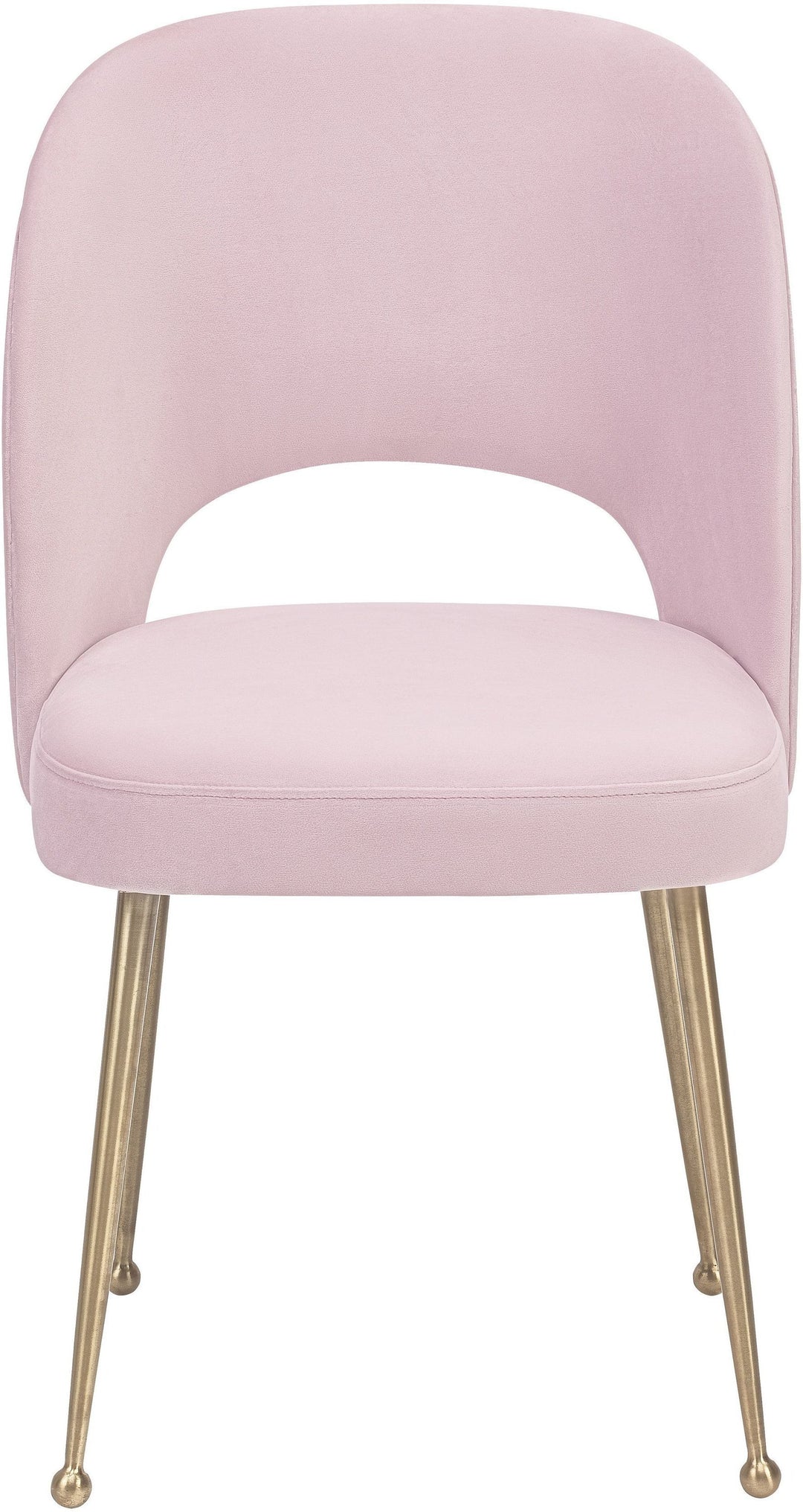 Silla para comedor de terciopelo moderno y base dorada Zuara