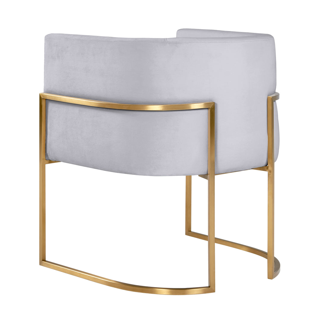 Silla de comedor de terciopelo Tajura