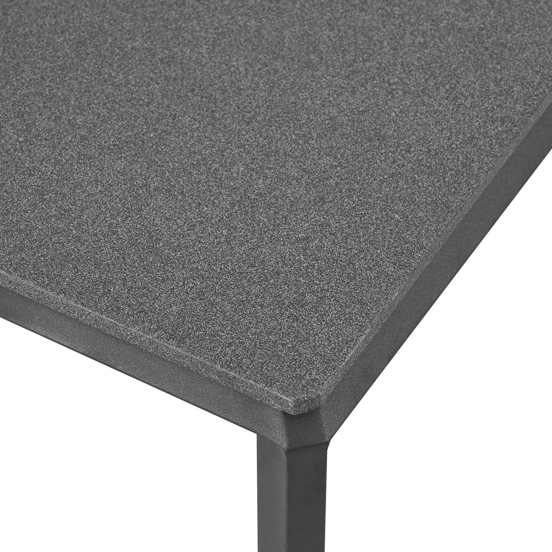 Mesa de centro exterior de aluminio y concreto Loana