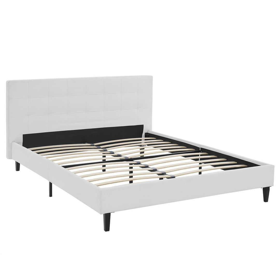 Cama Full de piel sintética Nayla