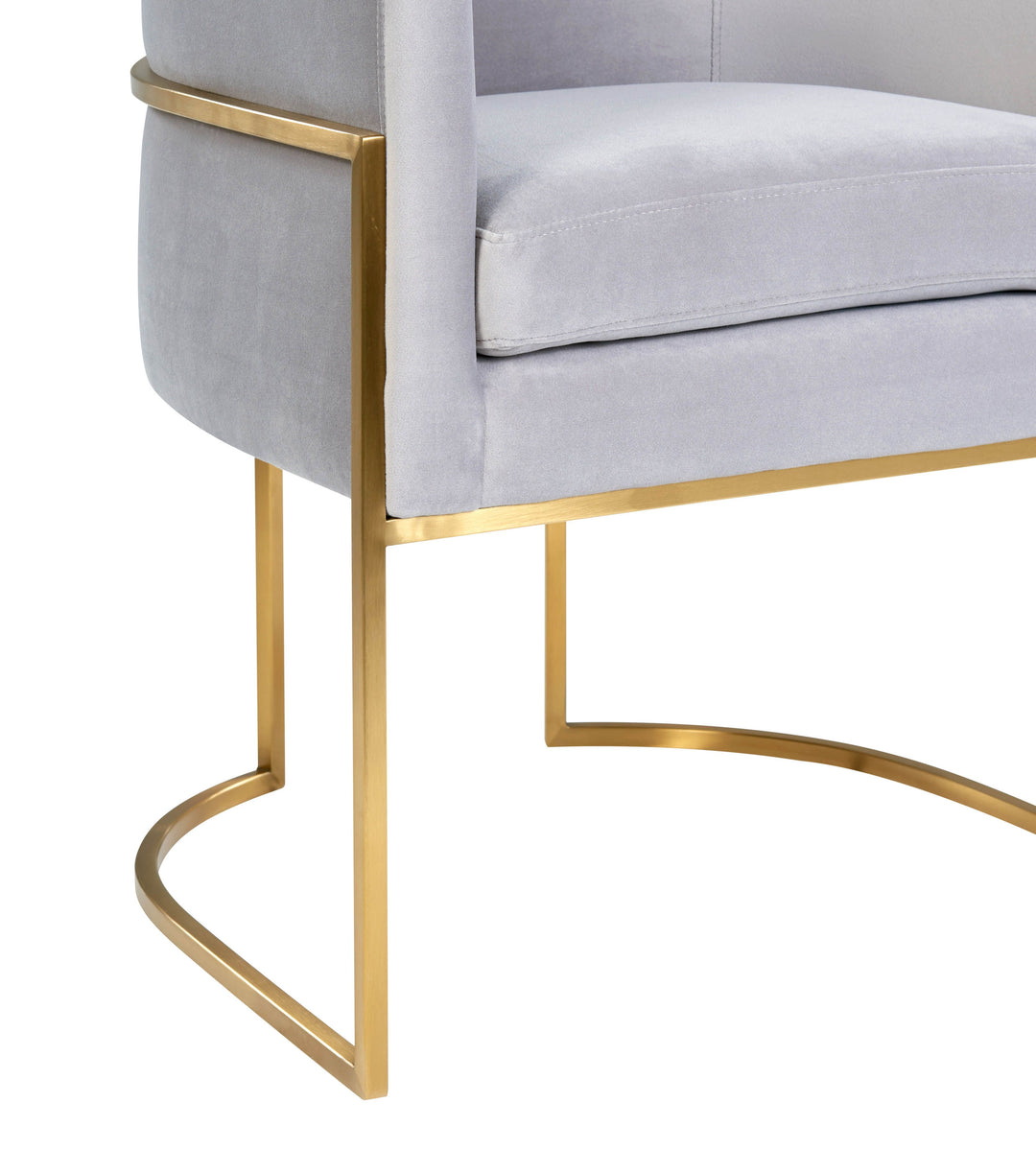 Silla de comedor de terciopelo Tajura