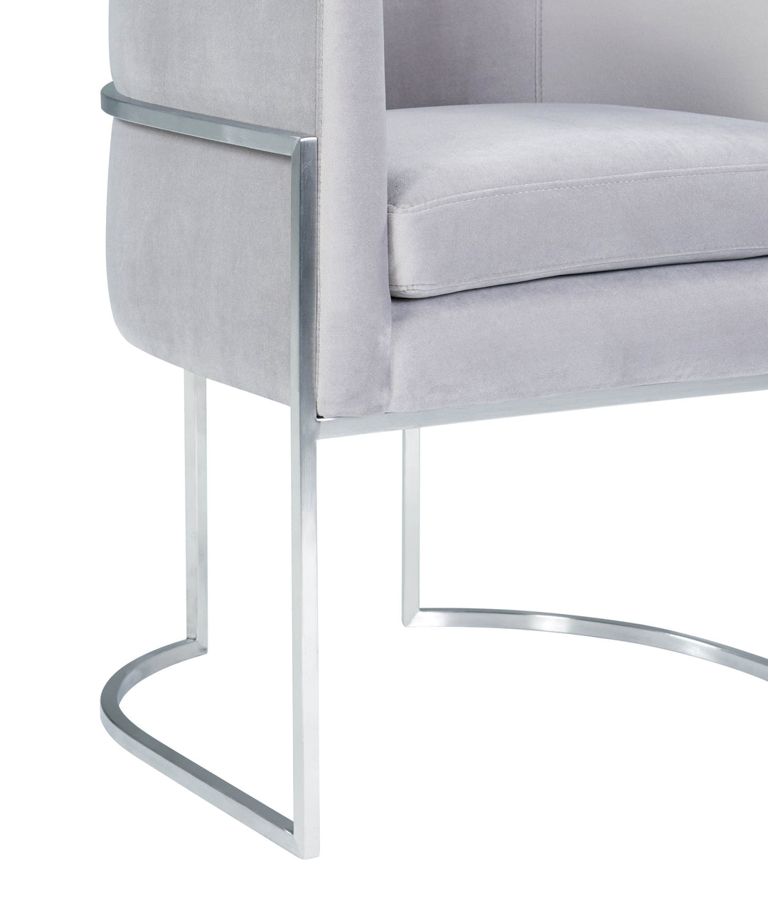 Silla de comedor de terciopelo Tajura
