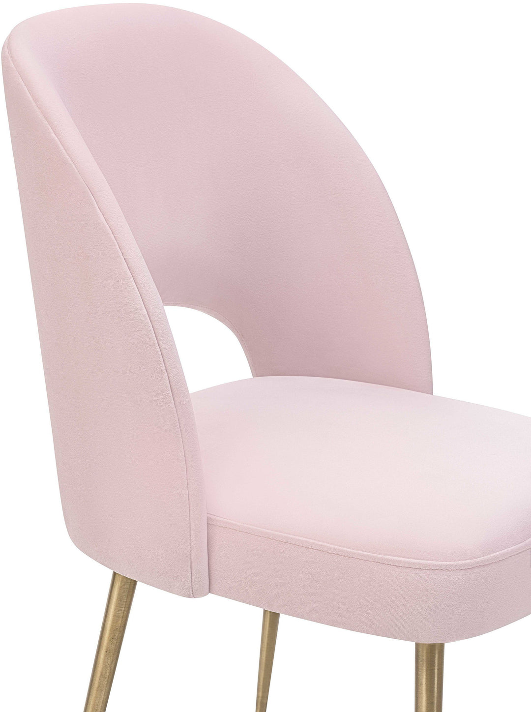 Silla para comedor de terciopelo moderno y base dorada Zuara