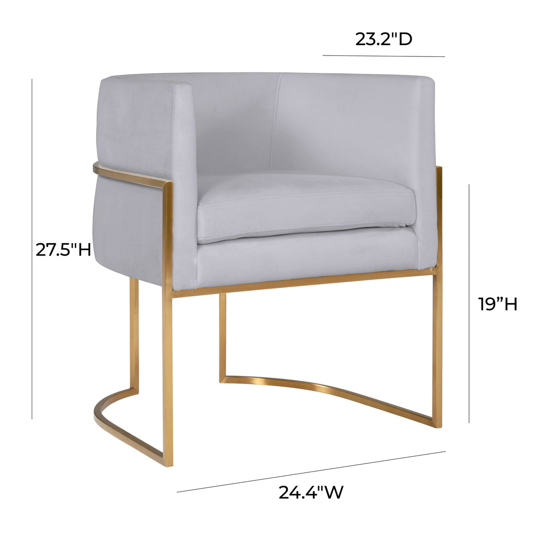 Silla de comedor de terciopelo Tajura