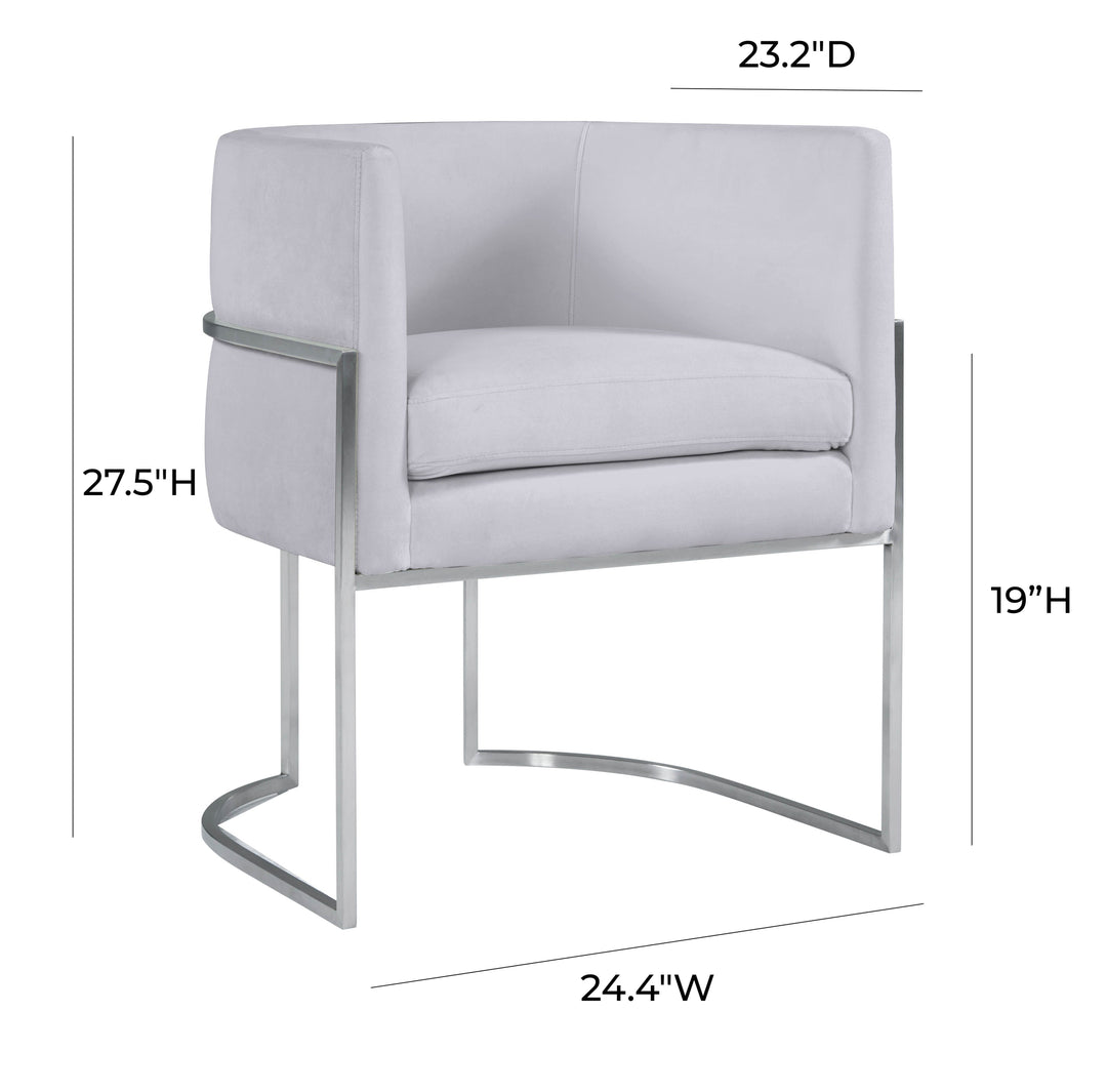 Silla de comedor de terciopelo Tajura