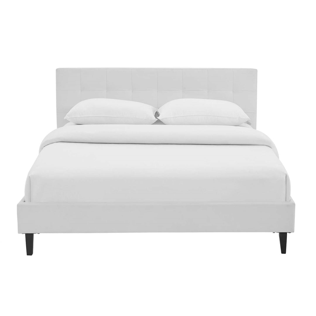 Cama Full de piel sintética Nayla