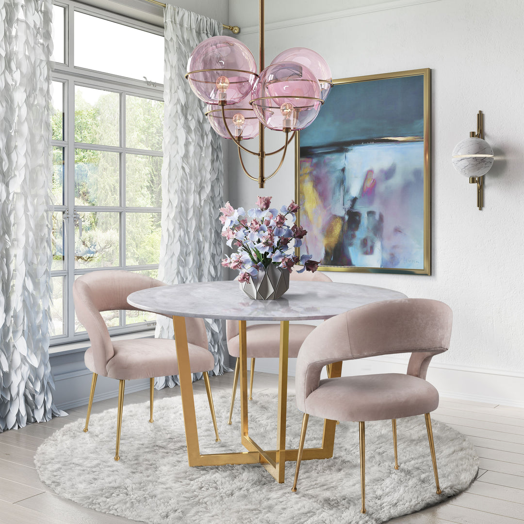 Silla terciopelo para comedor moderno Elya