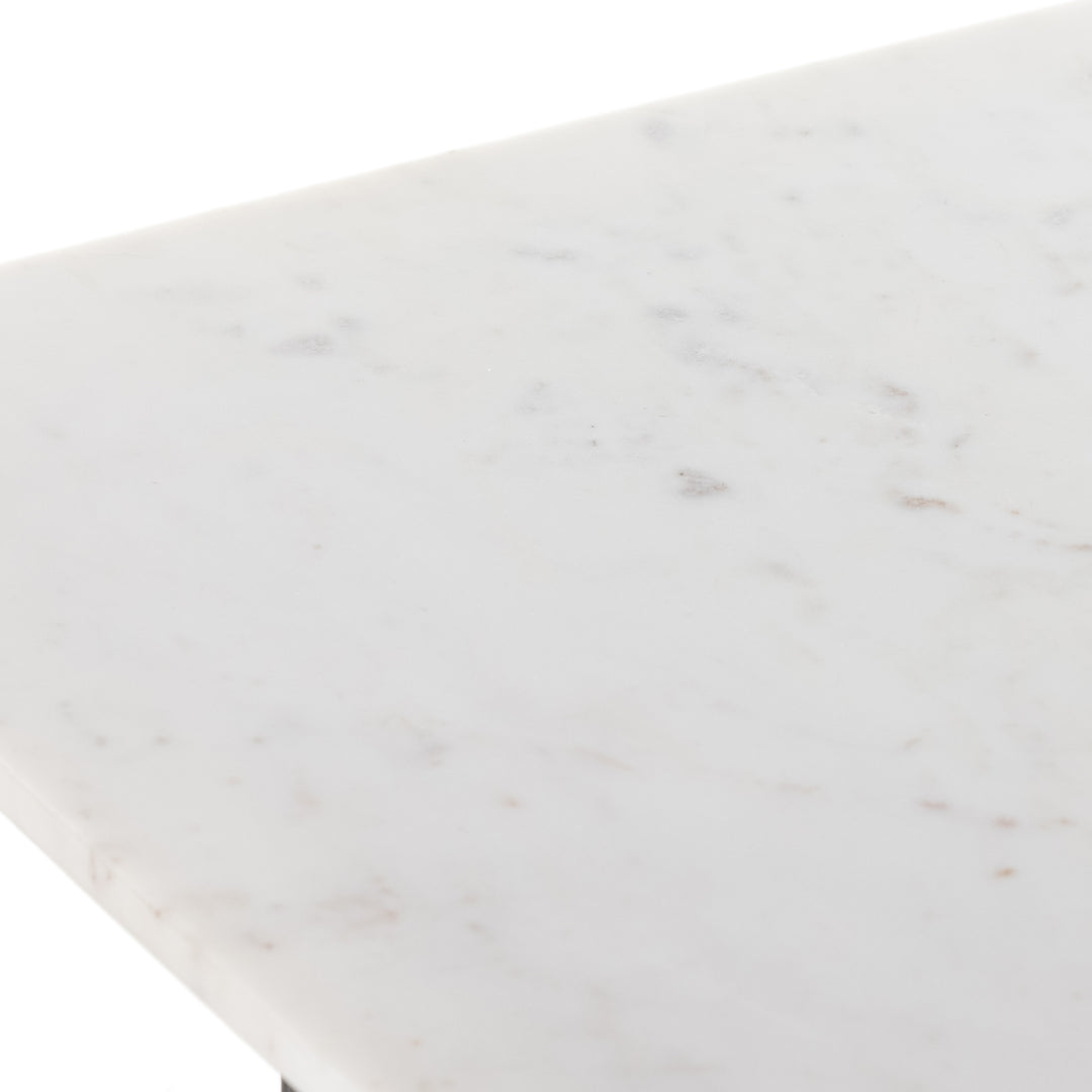 Mesa lateral para sala moderna con mármol sólido Jorg