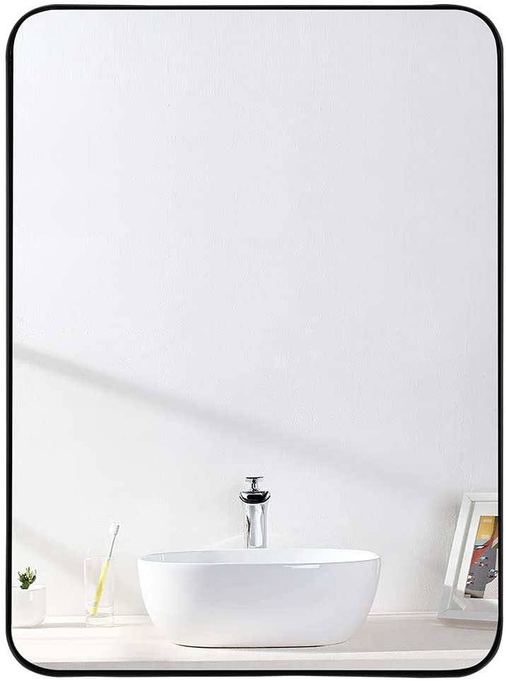 Espejo de pared para baño de acero inoxidable Odyssee