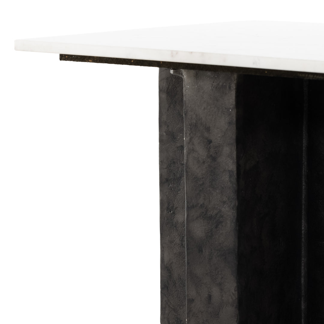 Mesa lateral para sala moderna con mármol sólido Jorg