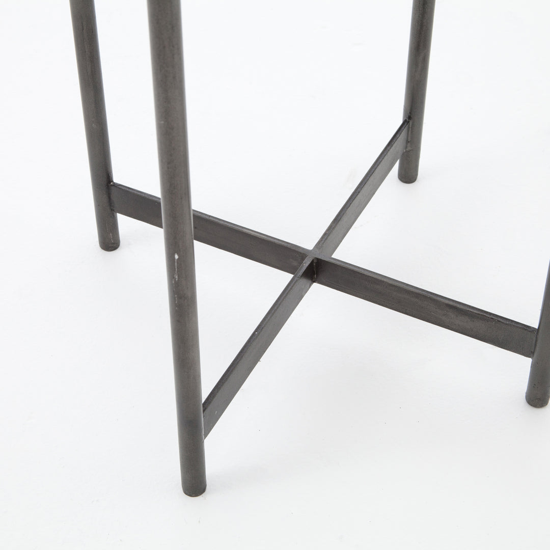 Mesa lateral con mármol sólido octagonal Ayata