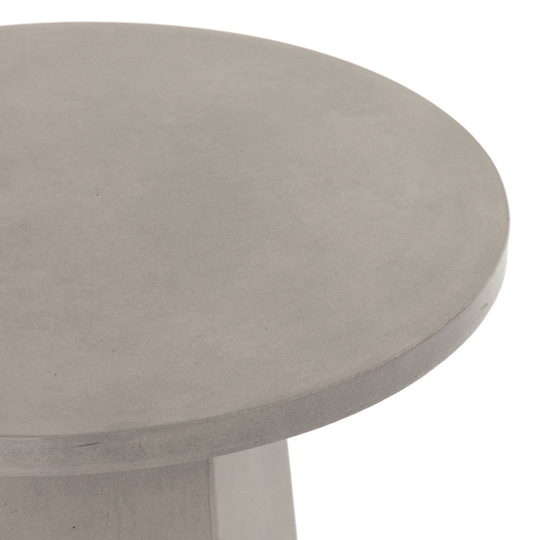 Mesa lateral exterior de concreto gris o blanco Annai