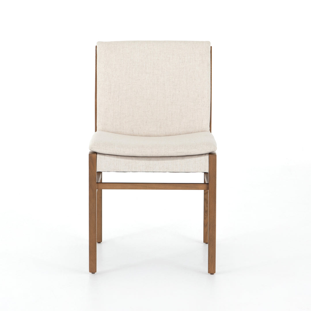 Silla de comedor de madera café natural o piel Tima