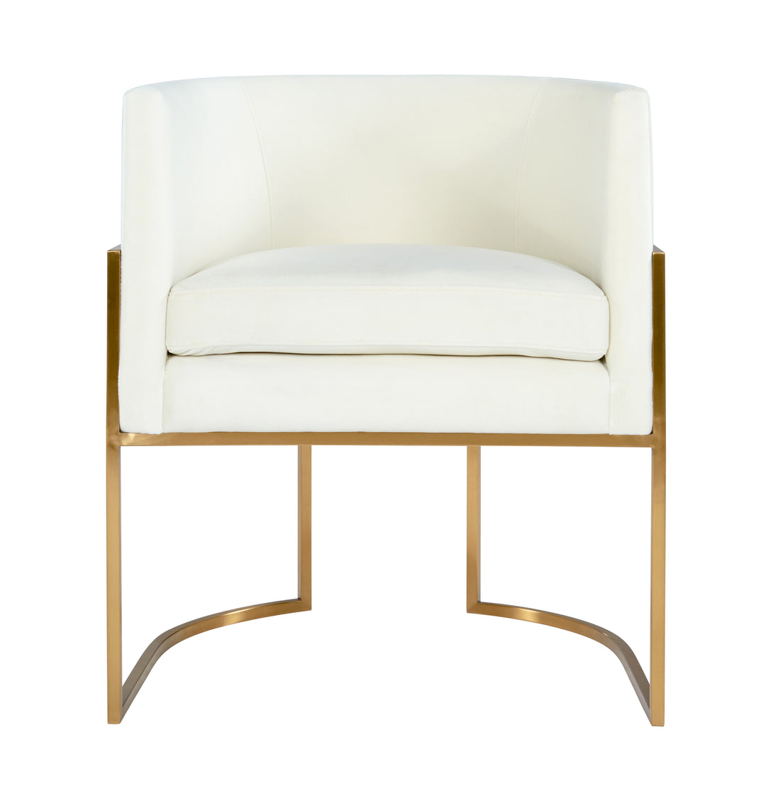 Silla de comedor de terciopelo Tajura
